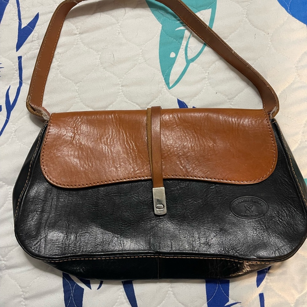 Valentino guido leather handbag